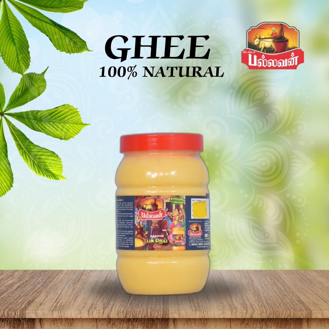 Delta Pallavan Premium Ghee - 1 kg | 100% Pure & Natural | Traditional Desi Ghee